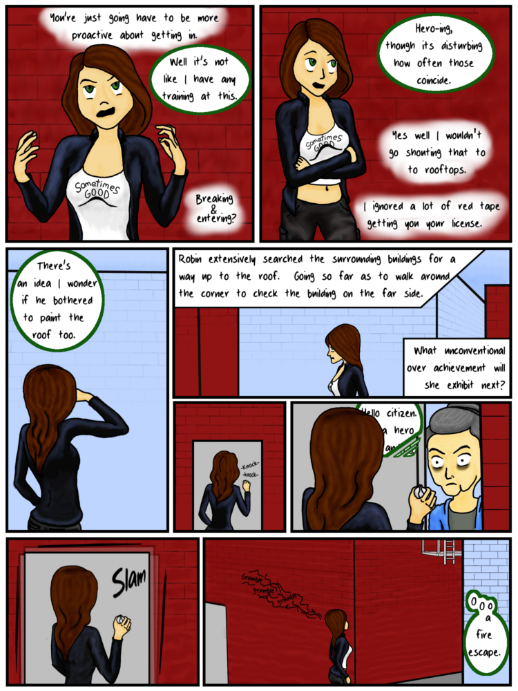 Page 149: Getting above herself